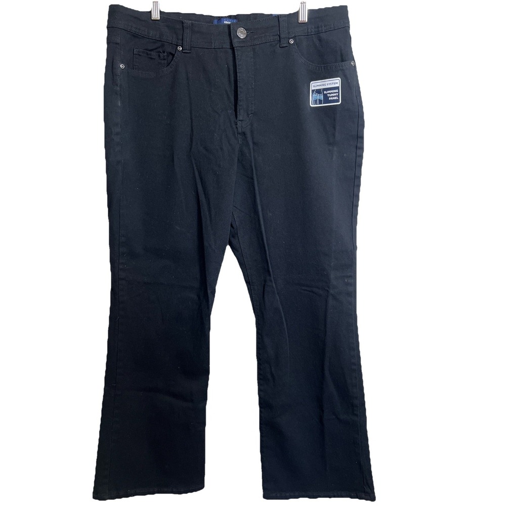 Vintage New Basic Editions K-Mart Dark Denim Stretch Mom‎ Jeans Sz 18 S NWT - Picture 2 of 7